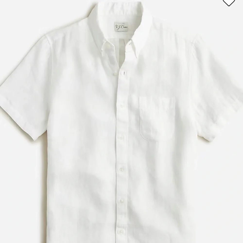 J Crew Short-sleeve Baird McNutt Irish linen shirt BE546